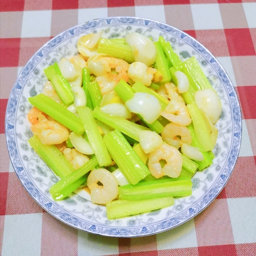 西芹百合虾仁